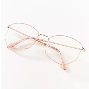 Anthropologie Geometric Blue Light Glasses
